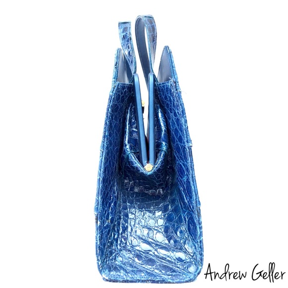 SOLD! Andrew Geller Alligator Leather Handbag - Picture 4 of 8